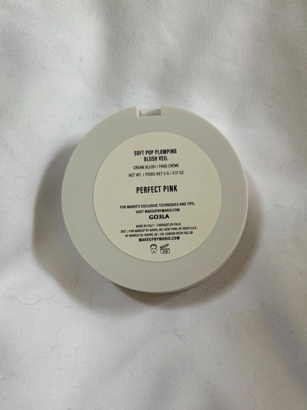 by Mario Soft Pop Plumping Blush Veil, Cream Blush, Perfect Pink
